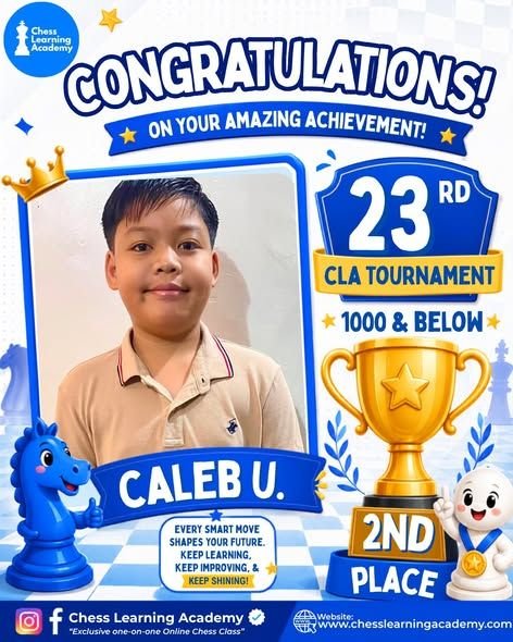 23rd CLA Online Chess Tournament Results — image 2