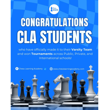 Celebrate the achievements of our CLA students in chess competitions