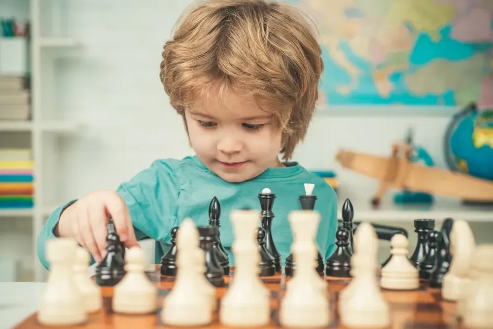 Kid Playing Chess