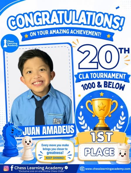 20th CLA Online Chess Tournament Results