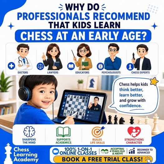 Why Do Professionals Recommend That Kids Learn Chess at an Early Age?